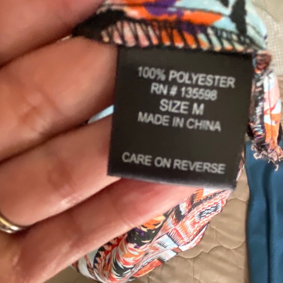 Cure multicolor Geo tunic top M - Picture 3 of 6